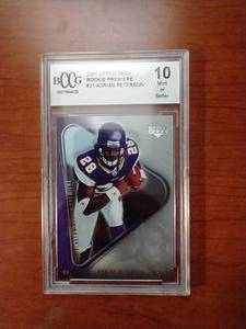 lot 17 image: Adrian Peterson Rookie Card - Graded 10