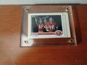 lot 20 image: 1991 Upper Deck Signed Joe Montana Card #d1980 - WCOA