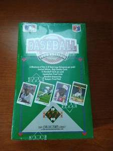lot 26 image: Factory Sealed Unopened Wax Box of 1990 Upper Deck Baseball Cards