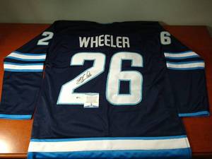 lot 28 image: Autographed Blake Wheeler Jets Jersey - WCOA