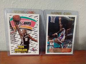 lot 39 image: Tim Duncan & Ray Allen Rookie Cards