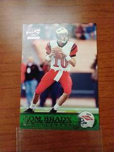 lot 40 image: 2000 Pacific Tom Brady Rookie Card AWESOME
