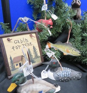 6 NEW WITH TAGS UP NORTH ORNAMENTS