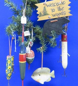 6 NEW WITH TAGS  UP NORTH ORNAMENTS