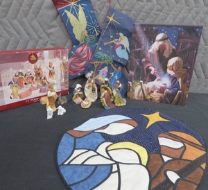NATIVITY, WALL ART, STOCKINGS