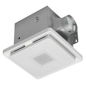 lot 95 image: Homewerks 1.5-Sone 110-CFM White Decorative Lighted Bluetooth Bathroom Fan
