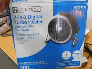 lot 6 image: Utilitech 2 in 1 Turbo Heater