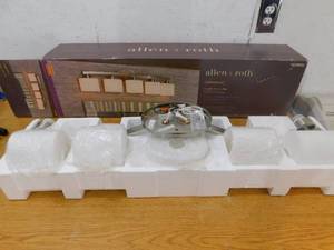 lot 70 image: allen  roth Merington 5-Light Nickel Transitional Vanity Light Bar