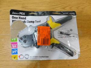lot 112 image: Apollo 38 in. to 1 in. 1-Hand PEX Pinch Clamp Tool