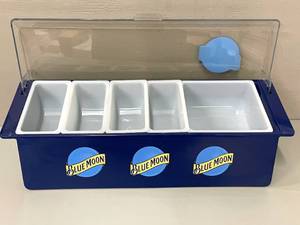 Blue Moon Beer Bar Bar Condiment Tray Caddy&nbsp