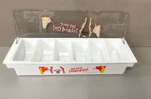 Malibu Rum Get Your Island On Bar Condiment Tray Caddy&nbsp