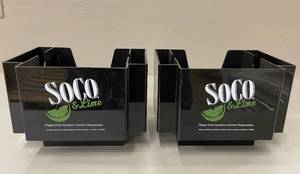 Lot of 2 Southern Comfort SoCo Bar Napkin Caddies