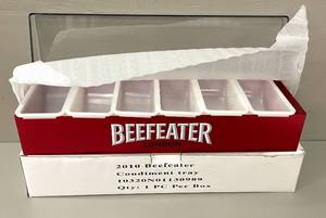 Beefeater Gin Red Metal Bar Condiment Tray Caddy&nbsp