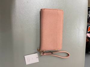 Lauren Conrad Womens Pink Zip Around Wallet