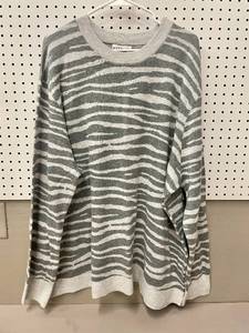 Ava &amp Viv Zebra Womens Pull Over Knit Sweater Size 4X&nbsp