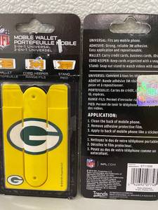Lot of 3 NFL Green Bay Packers Cell Phone Wallets