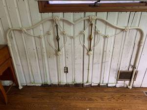 Painted Brass Headboard