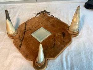 Mirror framed with Horn Insets