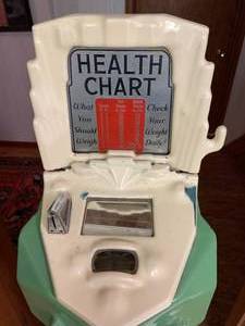 Vintage, Amazing Art Deco Health Scale