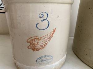 #10 and #3 Red Wing Crocks