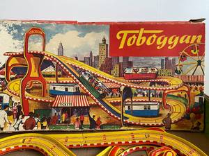 Vintage Toboggan Wind Up Subway Toy