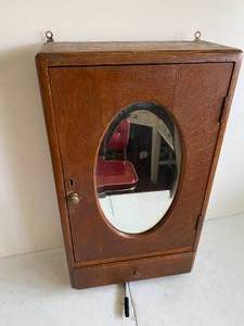 Antique Wood Medicine Cabinet