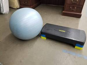lot 344 image: Exercise ball and  Ignite platform