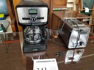 lot 341 image: Coffee Maker and Toaster