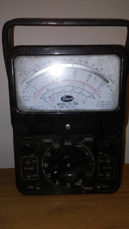 lot 286 image: Speco Model TD-700 Ohm Amp Meter &  Sencore Speed Aligner-