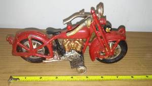 lot 25 image: Vintage, large cast motorcycle.