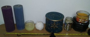 lot 88 image: Candles- mostly new. Some very large.