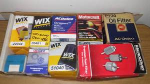 lot 133 image: New oil filters and more.