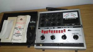 lot 141 image: Sencore tube tester TC 162- powers up.