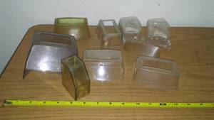 lot 163 image: 14 Scale model plastic windshields.