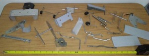 lot 167 image: Metal Tonka parts.