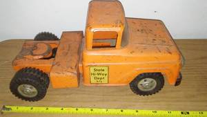 lot 182 image: State highway department semi-truck- Tonka.
