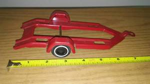lot 202 image: Metal trailer car or two motorcycles.