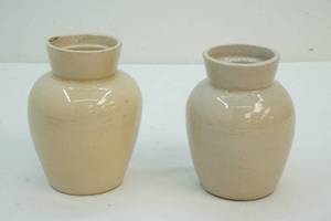 Vintage snuff crocks