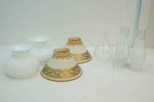 vintage glass shades