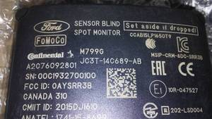 lot 413 image: Blind Spot Radar - Ford (JC3Z14C689C)