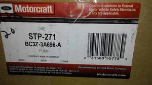 lot 500 image: Genuine Ford BC3Z-3A696-A Pump Assembly - Power Steering