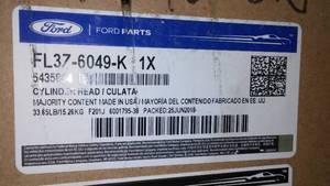 lot 82 image: Cylinder Head - Passenger Side (RH) - Ford (FL3Z-6049-K)