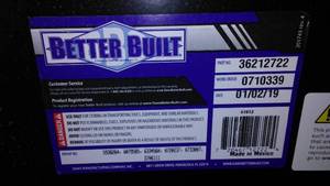 lot 103A image: Better Built Tool Box for Truck Box - Standard width. used