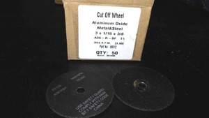 lot 111 image: Metal Cut Off Wheel. 3 in. x 38 (50)