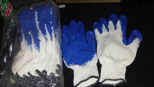 lot 121 image: Rubber Dipped Work Gloves (8 pr. )