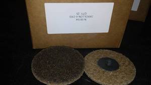 lot 143 image: 3 in. Sanding Discs. Qty 40 approx. Grit CRS