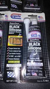lot 146 image: Cyclo Black Silicone, Instant Gasket (4 tubes)