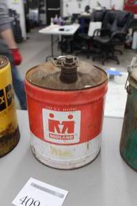lot 409 image: Metal Oil Can