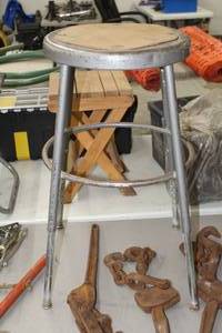 lot 461 image: Metal Stool