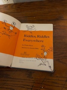lot 26 image: Riddles, Riddles Everywhere by Ennis Rees Hardcover Copyright 1964